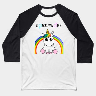 WOKE UNICORN Baseball T-Shirt